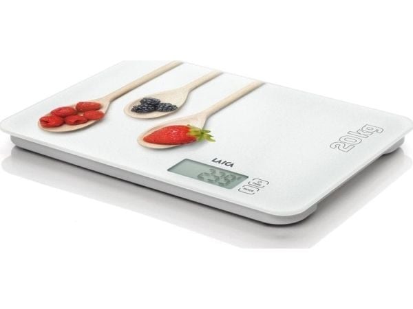 Laica KS5020, Elektronisk köksvåg, 20 kg, 1 g, Multifärg, Vit, Bänkdiskmaskin, Rektangel