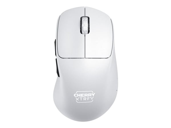 CHERRY Xtrfy M64 Pro - Mus - ergonomisk - optisk - 5 knapper - trådløs - 2.4 GHz - USB trådløs mottaker - hvit