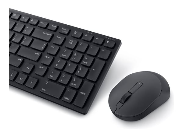 DELL KM555, Langaton, RF Wireless + Bluetooth, Plunger key switch, QWERTY, musta, Sisältää hiiren
