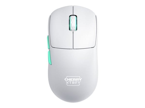 CHERRY Xtrfy M68 - Mus - optisk - 5 knapper - trådløs - 2.4 GHz - USB trådløs mottaker - hvit