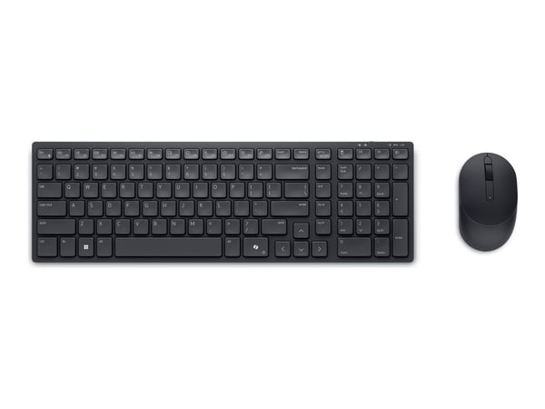 DELL KM555, Langaton, RF Wireless + Bluetooth, Plunger key switch, QWERTY, musta, Sisältää hiiren
