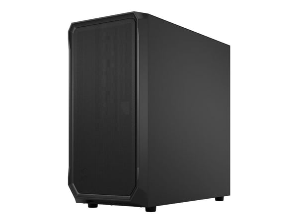 Fractal Design Focus 2 - Tower - ATX - sidepanel med vindu (herdet glass) - ingen strømforsyning (ATX) - sort TG klar fargetone - USB/lyd