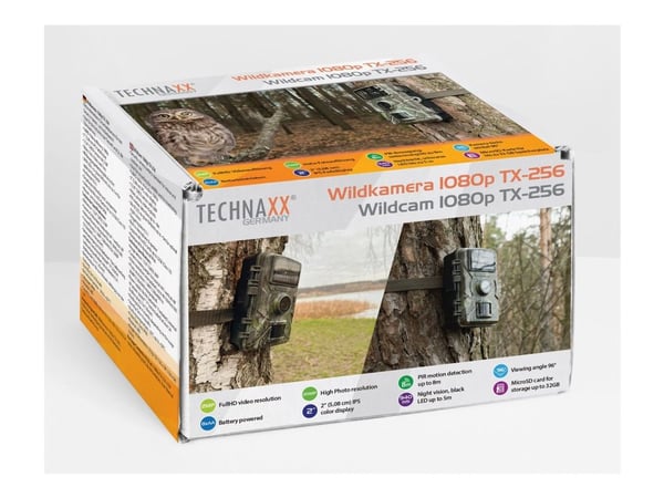Technaxx TX-256 - Kamerafälla / 20.0 MP (interpolerat) - 1 080 p