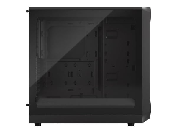 Fractal Design Focus 2 - Tower - ATX - sidepanel med vindu (herdet glass) - ingen strømforsyning (ATX) - sort TG klar fargetone - USB/lyd