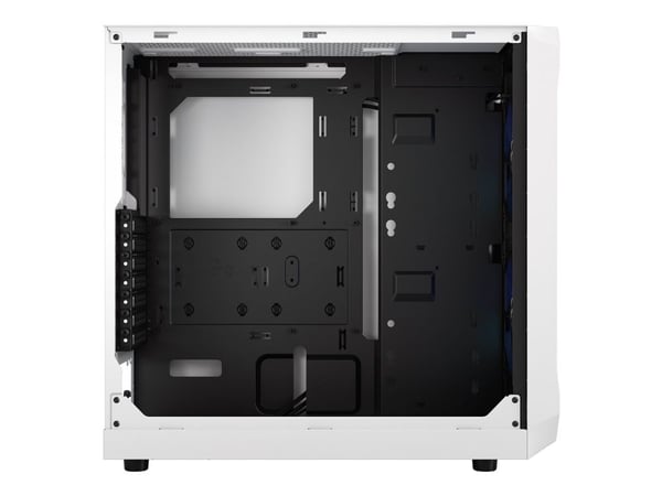 Fractal Design Focus 2 RGB - Tower - ATX - sidepanel med vindu (herdet glass) - ingen strømforsyning (ATX) - hvit TG-klar fargetone - USB/lyd
