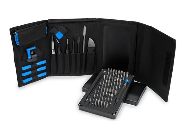 iFixit EU145307-4, Työkalusarjat, Universaali, Avauspiikki, Ruuvimeisseli, Metallilasta, Imukuppi, Atulat, Musta, Sininen, Ruostumaton teräs, Tasai...