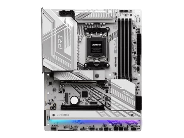 ASRock X870 Pro RS - Moderkort - ATX - Socket AM5 - AMD X870 Chipuppsättning - USB4, USB 3.2 Gen 1, USB-C 3.2 Gen 2x2 - 2.5 Gigabit LAN - inbyggda ...