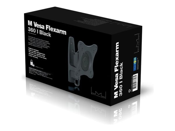Multibrackets M VESA Flexarm 360 I - Monteringssett (veggmontering) - for LCD-skjerm - låsbar - stål - svart - skjermstørrelse: 15"-32"