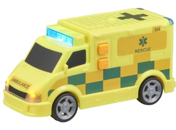 Teamsterz liten ambulanse med L&S gul leketøy