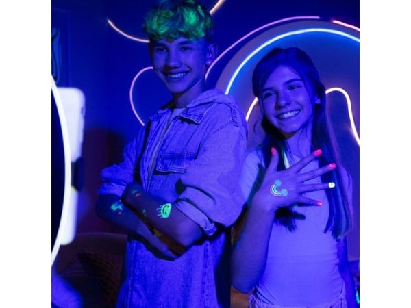 FabLab Glow in the dark -Glitter Tattoos