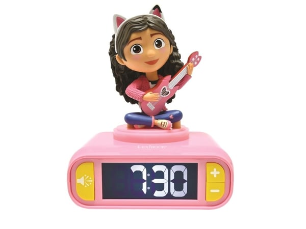 Gabby’s Dollhouse Night Light Alarm Clock with Sounds