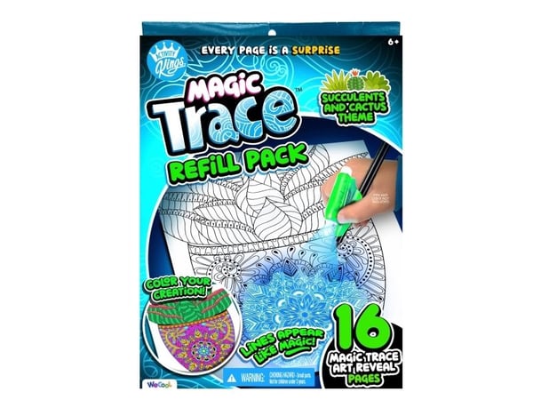 Magic trace Magic Trace, Refill Pack, 16 sheets, Succulents & Florals, PDQ, asstd