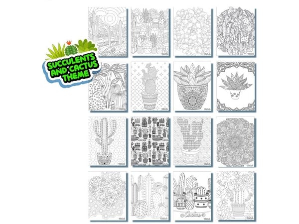 Magic trace Magic Trace, Refill Pack, 16 sheets, Succulents & Florals, PDQ, asstd