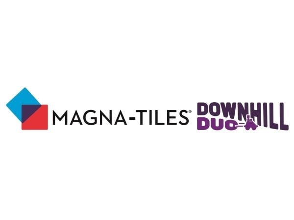 Magna-Tiles Downhill Duo magnetic building set, 40 pieces