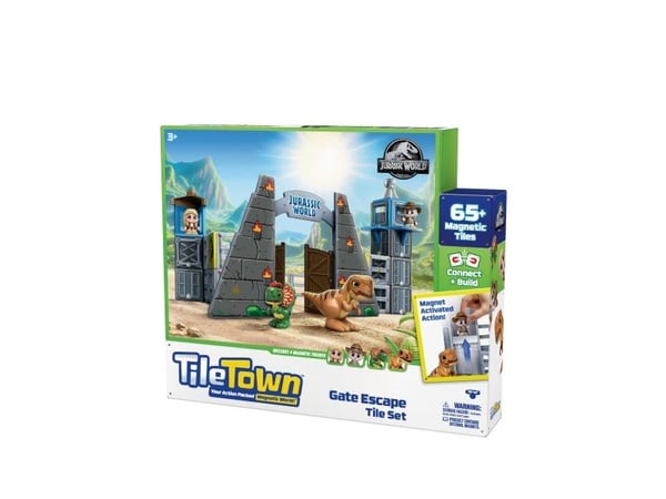 Tile Town Jurassic World Park, Magnetiskt byggset 70 delar