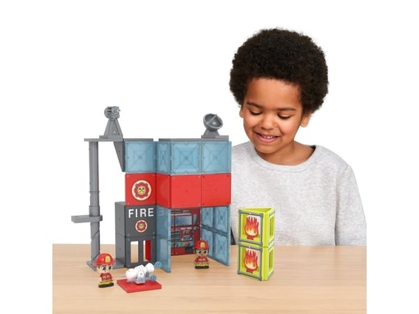 Tile Town Brandstation, Magnetiskt Byggset 46 delar