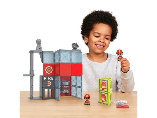 Tile Town Brandstation, Magnetiskt Byggset 46 delar