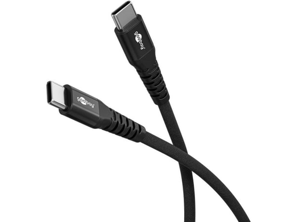 Goobay 73953, 1 m, USB C, USB C, USB 2.0, 0,48 Gbit/sek., Sort