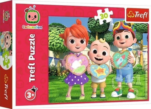 Trefl Puzzle 30 elementtiä Cocomelon Leikitään yhdessä