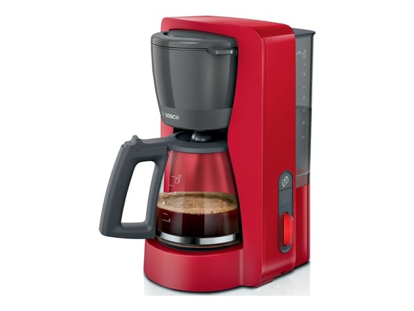 Bosch MyMoment TKA3M134 - Kaffemaskin - 10 kopper - rød Bosch MyMoment TKA3M134 - Kaffemaskin - 10 kopper - rød