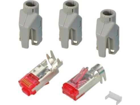 EFB Elektronik H7641.12-50, RJ-45, Grå, Rød, Hankjønn, Rett, Cat6, S/UTP (STP)