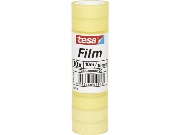 Tesa tesafilm® Standard, 10-pakning, 15 mm × 10 m