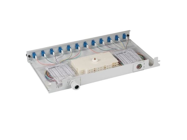 EFB Elektronik B71921L12, LC, Sininen, Harmaa, Yksittäistila, Metalli, OS2, 483 mm