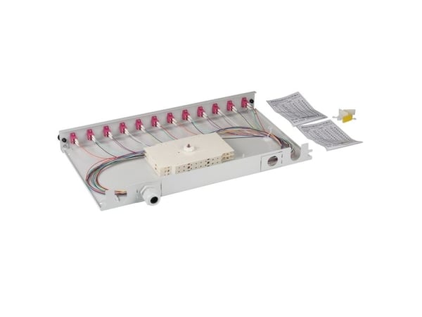 EFB Elektronik BA71901L48OM4, LC, OM4, grå, plast, 1U, 483 mm