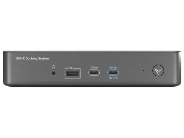 PureLink VL-D210DL, Koblet med ledninger (ikke trådløs), USB 3.2 Gen 2 (3.1 Gen 2) Type-C, 96 W, 3,5 mm, 10,100,1000 Mbit/s, Grå