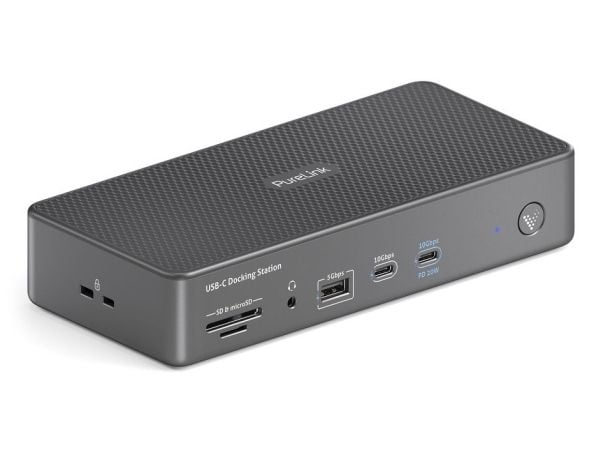 PureLink VL-D230DL, trådbunden, USB 3.2 Gen 2 (3.1 Gen 2) Typ-C, 100 W, 2.0/2.1, 3,5 mm, 10 100 1000 Mbit/s