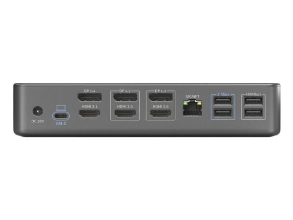 PureLink VL-D230DL, Koblet med ledninger (ikke trådløs), USB 3.2 Gen 2 (3.1 Gen 2) Type-C, 100 W, 2.0/2.1, 3,5 mm, 10,100,1000 Mbit/s