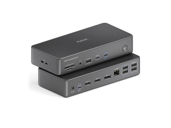 Vuelogic VL-D220 - Dokkingstasjon - USB-C 3.2 Gen 2 - 2 x HDMI, DP - 1GbE