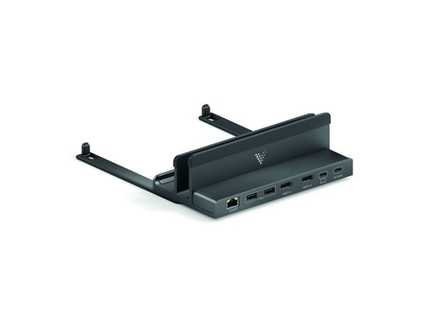 PureLink VL-DS100, langallinen, USB 3.2 Gen 1 (3.1 Gen 1) Type-C, 100 W, 2.0/2.1, 10 100 1000 Mbit/s, musta, harmaa