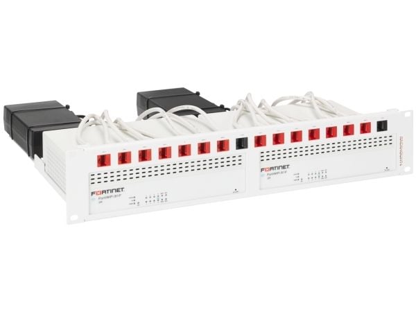 Rackmount.IT RM-FR-T22 - Monteringssett for nettverksenhet - rackmonterbar - signalhvit - 2U - 19"