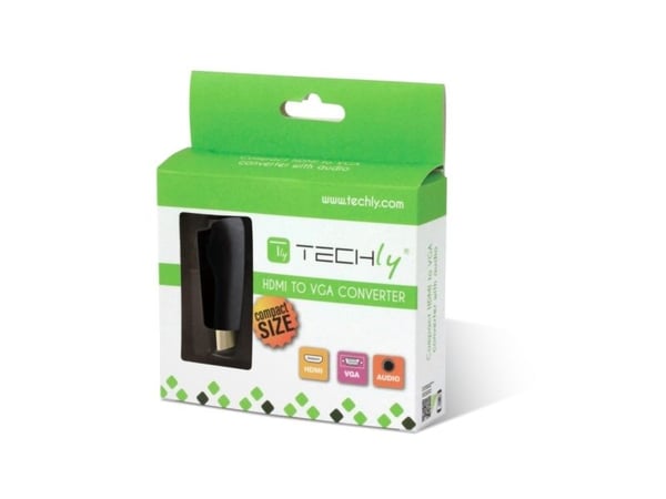 EFB Elektronik IDATA-HDMI-VGA2MABT2, HDMI Type A (Standard), VGA (D-Sub) + 3.5mm, Hankjønn, Hunkjønn, Rett, Rett