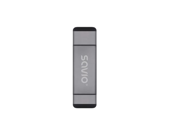 Savio 3-i-1 SD-kortleser, USB-C+ USB-A 2.0+ Micro USB, AK-72