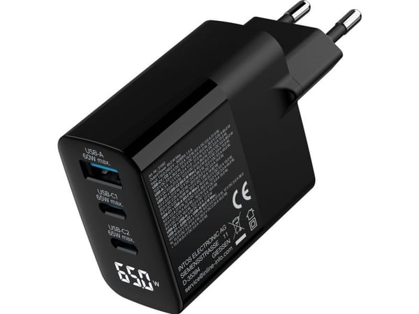 InLine 31552, Sisätila, AC, 20 V, 5 A, musta