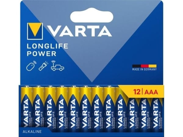 Varta 04903, Engangsbatteri, AAA, Alkaline, 1,5 V, 12 stk, 44,5 mm