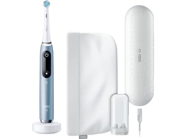 Braun Oral-B iO Series 9 Luxe Edition, elektrisk tannbørste (blå/hvit, aqua marine)