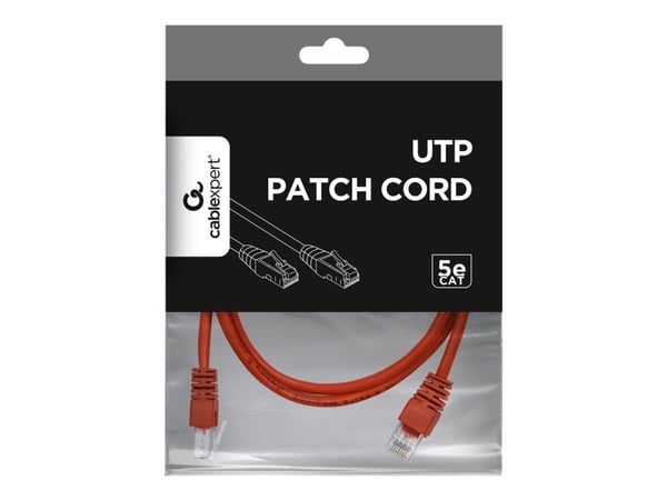 Gembird - Patch-kaapeli - RJ-45 (uros) - RJ-45 (uros) - 2 m - CAT 5e - muotoinen - punainen