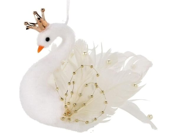 Home Styling Collection LABEDZ dekorativ hengende julepynt 17 cm gull vinger
