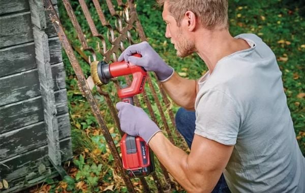 Einhell 3424133, Sirkulær børste, Metall, Tre, Messing, Sort, Messing, 9,5 cm, 95 mm