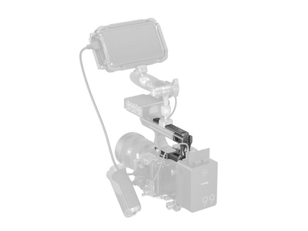 SmallRig 4830, Monteringsplate, Sort, Aluminium, Silikon, Rustfritt stål, 1/4-20, 3/8-16", Sony FX3 / FX30 XLR Handle, 124,8 mm