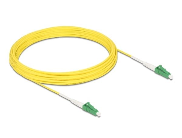 Delock - Nettverkskabel - LC/APC (hann) til LC/APC (hann) - 10 m - 2 mm - fiberoptisk - simpleks - 9 / 125 micron - OS2 - halogenfri - gul