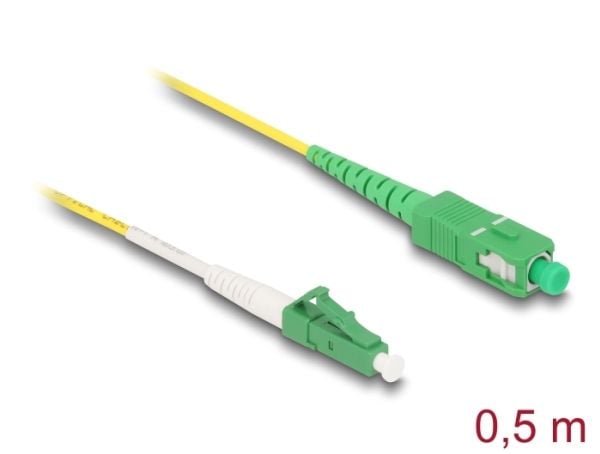 Delock kaapeli valokuitu LC-APC-SC-APC Simplex Singlemode OS2 0,5 m