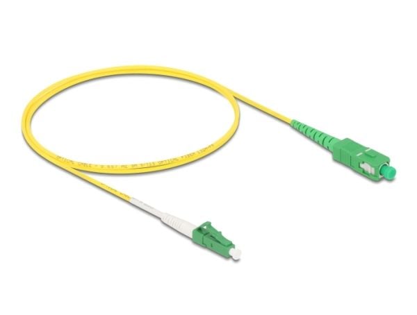 Delock - Nettverkskabel - LC/APC-enkeltmodus (hann) til SC/APC-enkeltmodus (hann) - 1 m - 2 mm - fiberoptisk - simpleks - 9 / 125 micron - G.657.A2...