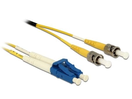 Delock kaapeli valokuitu LC Duplex - ST Duplex Singlemode OS2 5 metriä