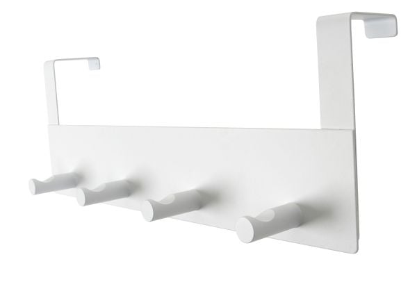HOME It® dørknagerække med 4 knage 11,4 x 32 x 4,4 cm mat hvid