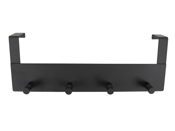 HOME It® dørknagerække med 4 knage 11,4 x 32 x 4,4 cm mat sort