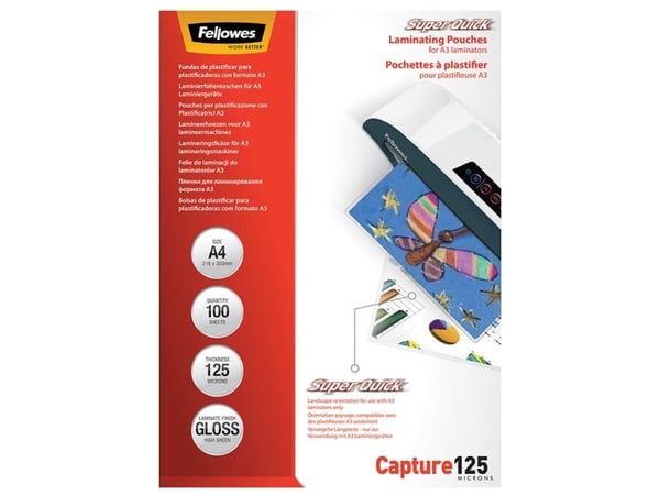 Fellowes 5440101, Läpinäkyvä, Muovi, A4, 306 mm, 216 mm, 26 mm